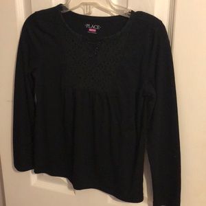 Children’s Place Size 7/8 Girls eyelet lace top